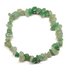 Pulsera chips cuarzo verde