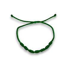 Pulsera Hilo 7 Nudos Verde