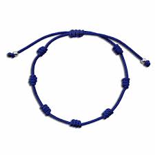 Pulsera Hilo 7 Nudos Azul