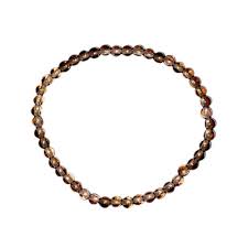 Pulsera Cuentas Cuarzo Ahumado