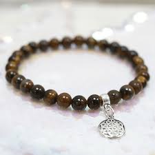 Pulsera Ojo de Tigre con Amuleto